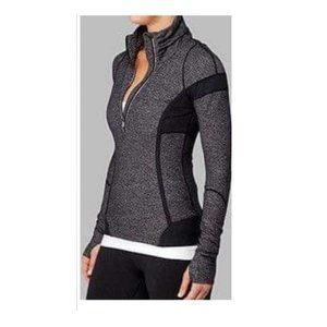 Lululemon Run Inspire Pullover Heathered Black 8